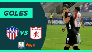 Junior vs América de Cali (0-2) | Liga Femenina BetPlay Dimayor 2022 | Fecha 4