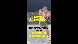 Aryna Sabalenka World Number 4 Great Footwork on the Practice Court