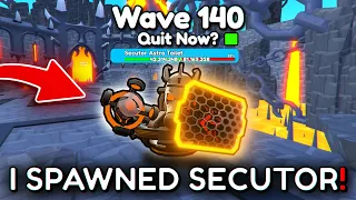 I SPAWNED AN SECUTOR TOILET in Toilet Tower Defense (WAVE 140)