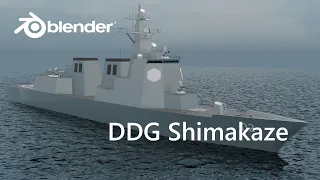 DDG Shimakaze Animation (Blender)