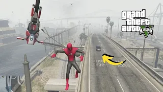 GTA V - Spider-Man Non EPic STunts compilation - Ragdolls #48