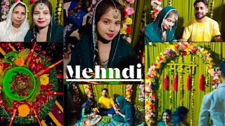 Bhai ki mehndi function🎉🥳#mehndi #mehndifunction #viral #youtubevlogs #wedingseason#afreenshekhvlogs