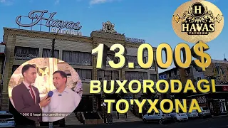 13.000$ lik "LYUSTRASI" bor Buxorodagi "HAVAS" to'yxonasidan video.