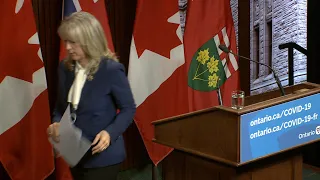 WATCH: Ontario's long-term care minister walks out of press conference | COVID-19 crisis in Canada