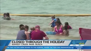 Ramsey Creek Park Beach closed for holiday weekend