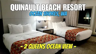 Quinault Beach Resort | Double Queen Ocean View Room Tour | Ocean Shores, WA