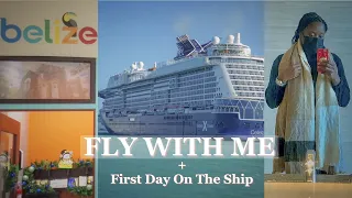 ✈️ TRAVEL VLOG | Flying to Belize, Covid Tests + First Day On Board the Ship | At Sea With Mary B.✨