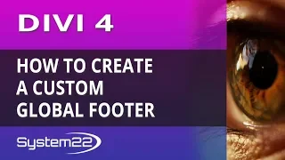 Divi 4 How To Create A Custom Global Footer