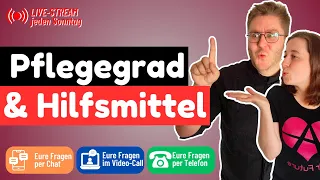 🔴 LIVE-Stream jeden Sonntag - Beratung über Pflegegrad und Hilfsmittel vom Sozialrat Deutschland