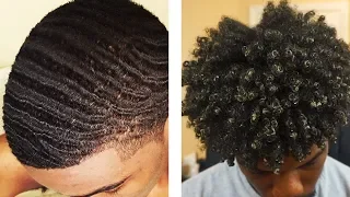 1 Year Hair Transformation! Men's 1 Year Natural Hair Growth Journey (Type 4 Hair)