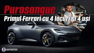 Purosangue: primul Ferrari cu 4 locuri și 4 uși!