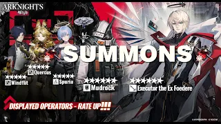 Arknights Summoning on Mudrock & Executor Banner