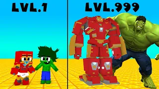 Crook vs Boss Lvl 1 Lvl 999 Hulk vs Ironman