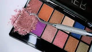 ASMR Scratching Makeup pallette | Eyeshadow destroying asmr | asmr fast and aggressive scratching |