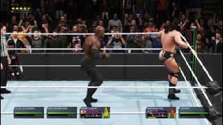 WWE 2K20 the almighty wwe champion bobby lashley vs drew mcintyre