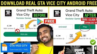 || how to download gta vice city in android 2022|| (Real)