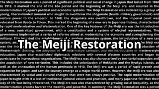 The Meiji Restoration - Summarized in 3 minutes