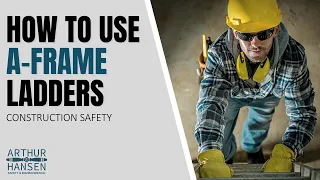 Step Ladder Safety Training Video: Proper Use of A Frame Ladders | Construction Ladder Safety 2022