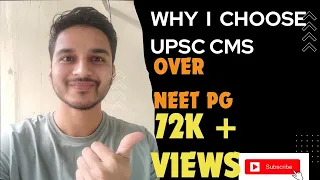 i choose upsc cms over neet pg #neetpg #upscexam #cmse #cms  #cghs #fmge #life #upsccms #inicet