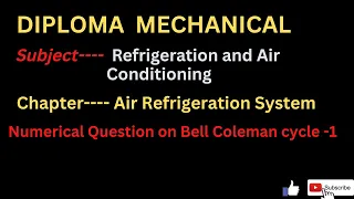 Numerical Question on Bell Coleman cycle -1