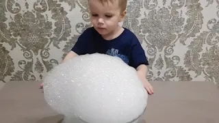 Мыльные пузыри и сухой лед