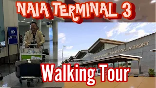 [4K]WALKING TOUR AT NAIA TERMINAL 3 @mhitamacabidangvlog #walkingtour #naiaterminal3