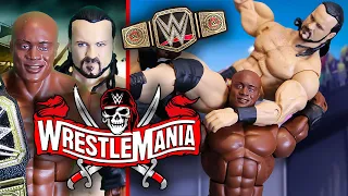 WWE WRESTLEMANIA 37 ACTION FIGURE MATCH! BOBBY LASHLEY VS DREW MCINTYRE WWE CHAMPIONSHIP!