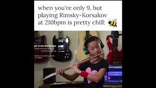 Flight os the bumblebee by flutist Emma He (9yo)