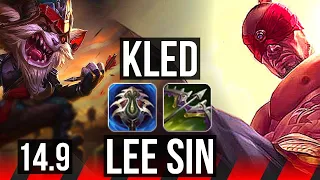 KLED vs LEE SIN (TOP) | 8 solo kills, Legendary, 16/3/3 | BR Diamond | 14.9