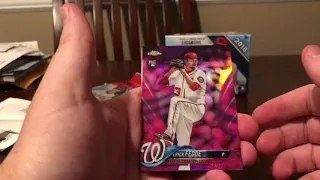 2018 Topps Chrome 4 Retail Rack Pack Break! Ohtani Appearance?