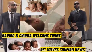 breaking #Davido & #chioma  welcome  twins in America as relatives of #davido& #chioma confirm news