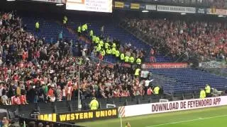 Standard Liege Ultras attack Feyenoord Ultras - 02/10/14 (HD)