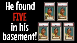 Man finds FIVE 1952 Topps Mickey Mantle baseball cards in his basement! (Attic Find Friday)