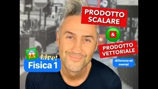 PRODOTTO SCALARE E VETTORIALE, producto escalar y vectorial, profesor de fisica￼