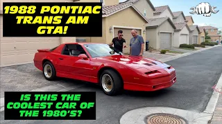 1988 Pontiac Trans Am GTA! Why This Is The Coolest Car From The 1980's!