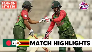 Bangladesh vs Zimbabwe 5th T20 2024 Highlights| BAN vs ZIM 2024 | BAN vs ZIM 5th T20 Highlights 2024