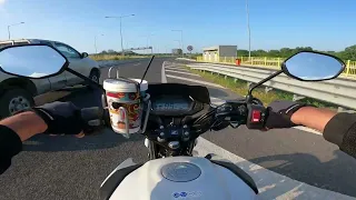 2022 HONDA CB 125F traveling in HighWay