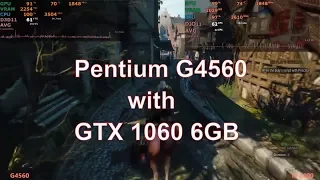 Does Pentium g4560 bottleneck gtx 1060 ? vs i5 8400