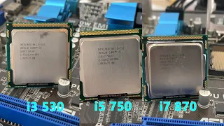 i3 530, i5 750, i7 870, The first generation of Core