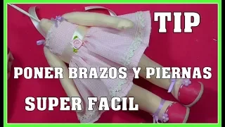 TIP PONER BRAZOS Y PIERNAS DE MUÑECAS SUPER RAPIDO video-410
