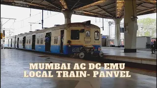 Mumbai AC DC EMU Local Train- Panvel Railway Station, Maharashtra, India- Indian Railways