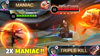 2X MANIAC !! Top Global Leomord - Avory | MLBB