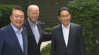 Joe Biden holds historic trilateral talks with South Korea and Japan leaders