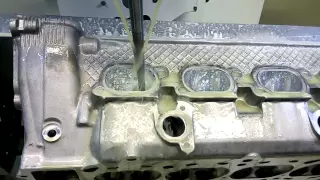 Veicomer make Dimpling Porting in BMW S54B32 Cylinder head With Rottler P69