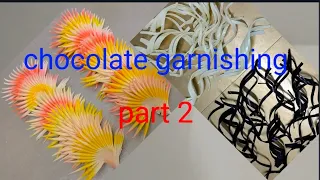 how Tu make chocolate garnishing very simple