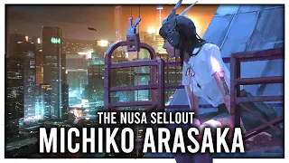 The NUSA Sellout - Michiko Arasaka | Cyberpunk 2077 Lore