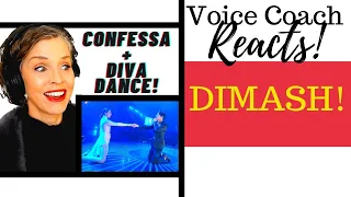 Dimash Kudaibergen - Confessa+The Diva Dance | Vocal Coach Reacts & Deconstructs