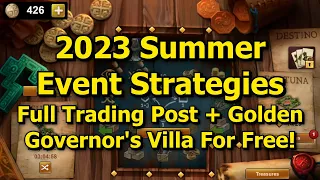 Forge of Empires: 2023 Summer Event Strategies! Full Trading Post, Gov Villa & Cheap Cartographers!