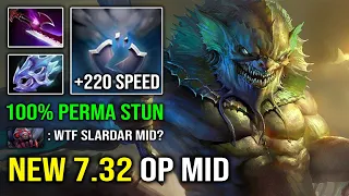 NEW 7.32 MID HERO 100% Perma Bash +220 Attack Speed Moon Shard Slardar EZ Deleted AM Dota 2