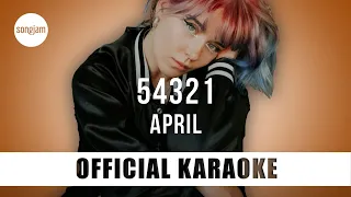 April - 54321 (Official Karaoke Instrumental) | SongJam
